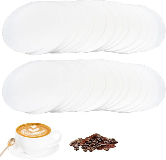 54mm Coffee Paper Filters, 500 Pcs Espresso Filter Papers for Portafilter Machines, 2.12 Inch Disposable Round Puck Screen Compatible with Standard Espresso Makers