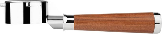 LILQ 54mm Bottomless Naked 3 Ears Portafilter | Compatible with Breville Machines | Stable Handle (Rosewood Flat, 54mm Breville)