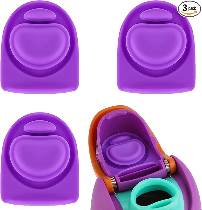 3pcs Replacement Silicone Stopper Seal Compatible with Owala FreeSip 24oz 32oz,Water Bottle Lid Cap Rubber Seal Parts for Owala 16/19/24/32/40oz Spout Gasket Mouthpiece Piece Accessories B3S6