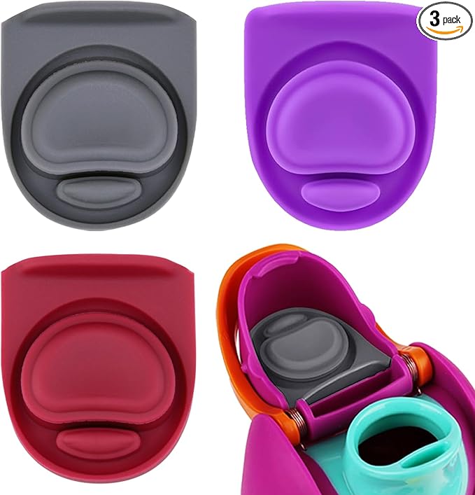 3pcs Replacement Rubber Stopper Seal Compatible with Owala FreeSip 24oz 32oz,Water Bottle Lid Insert Cap Silicone Seal Parts for Owala 16/19/24/32/40oz Gasket Mouthpiece Accessories ZS9