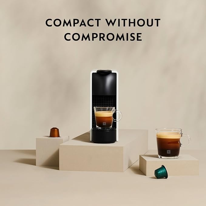 Nespresso Essenza Mini Espresso Machine by Breville with Milk Frother,20.3 fl oz, Piano Black