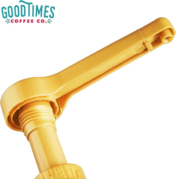 Good Times Coffee Co. Sauce Pump Dispenser for Torani 64 Ounce Bottles (Pack of 2)