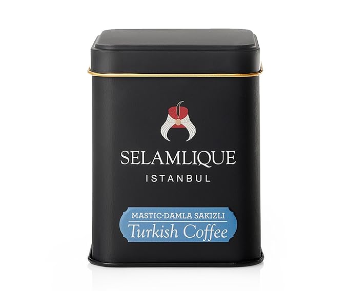 Selamlique Istanbul Turkish Coffee (4.40oz) Ultra Fine Ground (Mastic)