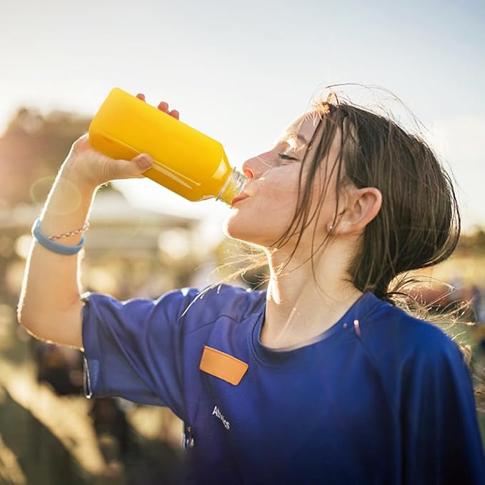 Juice Bottles - 12oz Bottles with Lids, 6 pcs Plastic Juice Containers with Caps Reusable Drink Containers for Juice Milk Coffee Water Smoothie and Other Beverages Christmas gifts