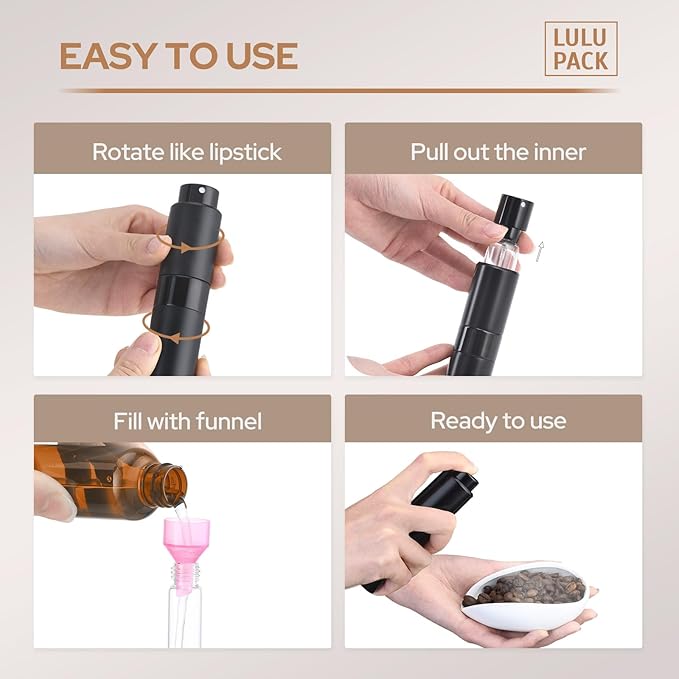 Lulupack Coffee Bean Dosing Cup with 20ML Spray Bottle, Coffee Measuring Cups & Espresso Bean Spritzer Kit