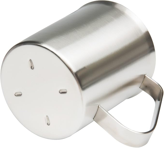 Stainless Steel Measuring Cup (16 Ounce/ 0.5 Liter- 2 Cup), Milk Frothing Pitcher, Steaming Pitcher, Milk Frothing Cup Jug with Marking with Handle for Espresso Machines, Latte Art