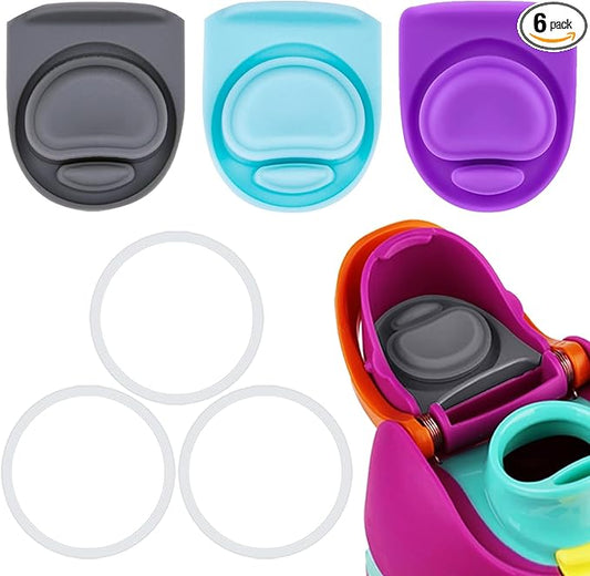 3 Sets Replacement Seal Stopper and O Ring Gasket Compatible with Owala FreeSip 24oz 32oz,Water Bottle Lid Insert Cap Rubber Seal Parts for Owala 16/19/24/32/40oz Mouth Piece Accessories Z3K11