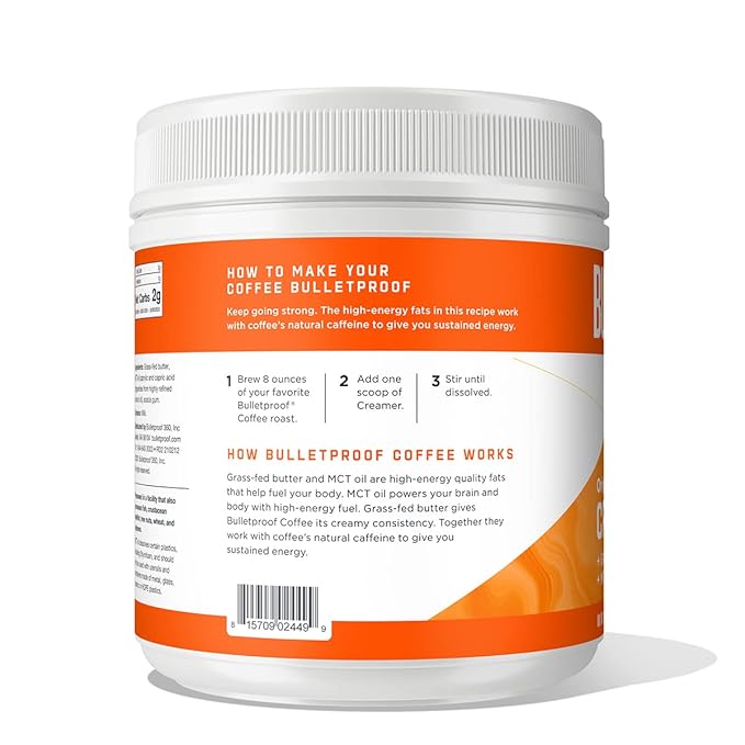 Bulletproof Original Creamer, 14.8 Ounces, Keto Coffee Creamer with MCT Oil and Grass-Fed Butter, Supports Brain Function (Pack of 2)