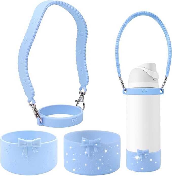 Silicone Bow Boot Water Bottles Accessories for Owala 32 oz WaterBottles