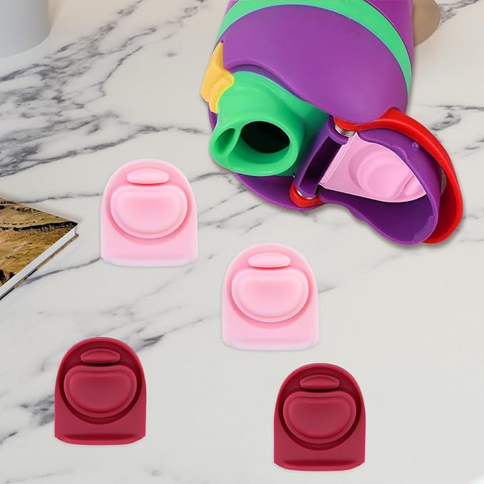 4pcs Replacement Stopper Seal Compatible with Owala FreeSip 24oz 32oz,Water Bottle Lid Insert Cap Silicone Seal Parts for Owala 16/19/24/32/40oz Spout Gasket Mouth piece Accessories F7