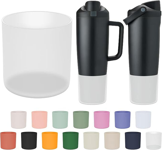 Silicone Higher Boot Compatible with Owala 30oz & 40oz FreeSip Sway Bottles & Tumblers, Large Protection Anti-slip Bottom Cover Sleeve for Freesip Sway Tumbler and Bottle