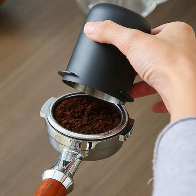 Noteflora Stainless Steel Espresso Dosing Cup 58Mm Coffee Measuring Jug Compatible With For Breville Dual Boiler Oracle Touch Flair 58 Rocket (White)
