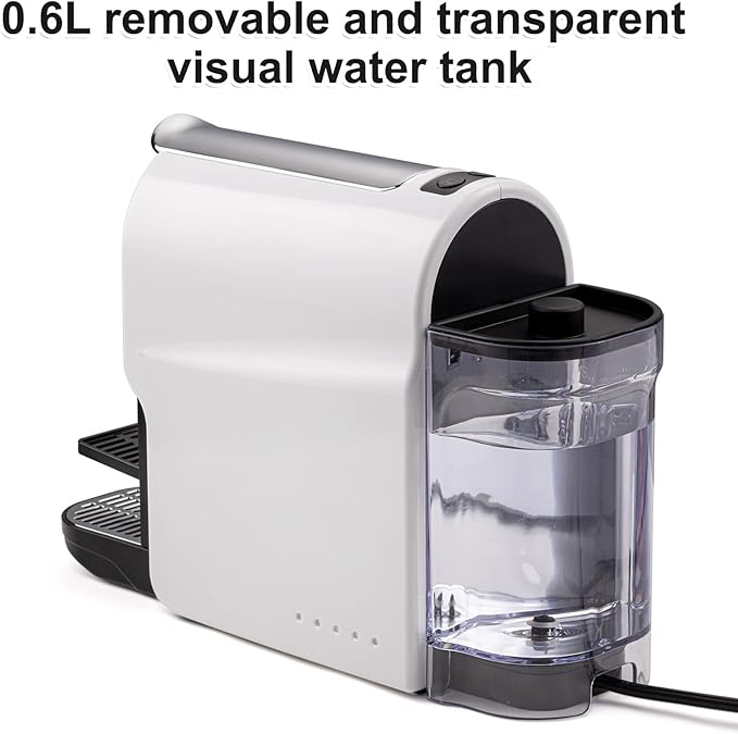 Espresso Pod Machine for Home, Capsule Coffee Maker for NS Original Pods, 20 Bar High Pressure Pump, 22oz Removable Water Tank, Adjustable Cup Tray, 1350W