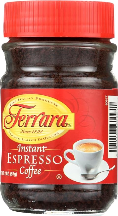 Ferrara Instant Espresso Coffee - Pack of 3 (2 oz each jar)