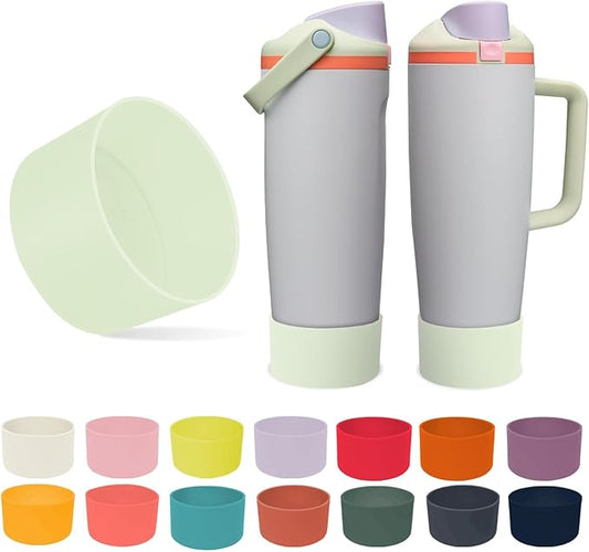Silicone Boot for Owala 30oz & 40oz FreeSip Sway Bottles & Tumblers - Non-Slip, Scratch-Resistant, Stability Enhancer, Available in 12 Colors (Beach House Green)