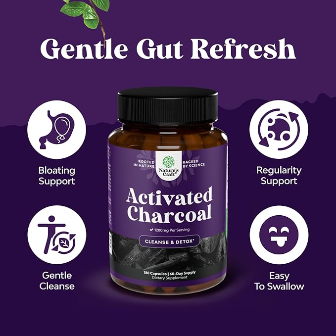 Bundle of Pure Green Coffee Bean Extract for Antioxidant Heart Health Mental Focus and Size Reduction and Cleanse and Detox Activated Charcoal Capsules for Bloating Relief and Body Detox Cleanse