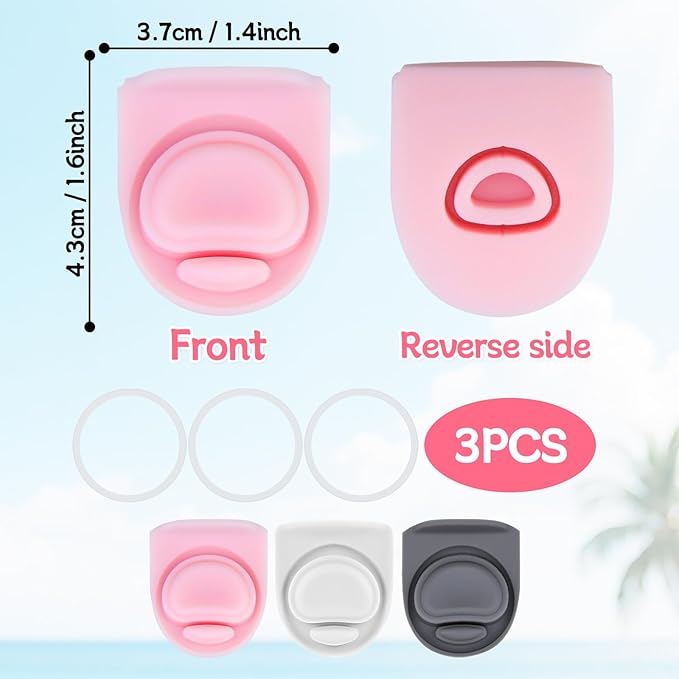 3 Sets Replacement Seal Gasket Stoppers for Owala Freesip Cap Mouth,Silicone O Sealing Ring Parts Water Bottle Top Lid Accessories for Owala Freesip 16/19/24/32/40oz（3 colors 1）