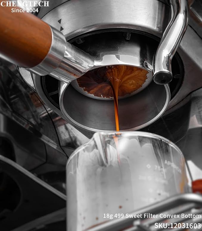 Stainless Steel Coffee Filter,499 Sweet Espresso Filter Basket Convex Bottom 51mm DLG EC885/9155/9255/9355/9555/9665/9865, SMEG & EUPA Coffee Machine