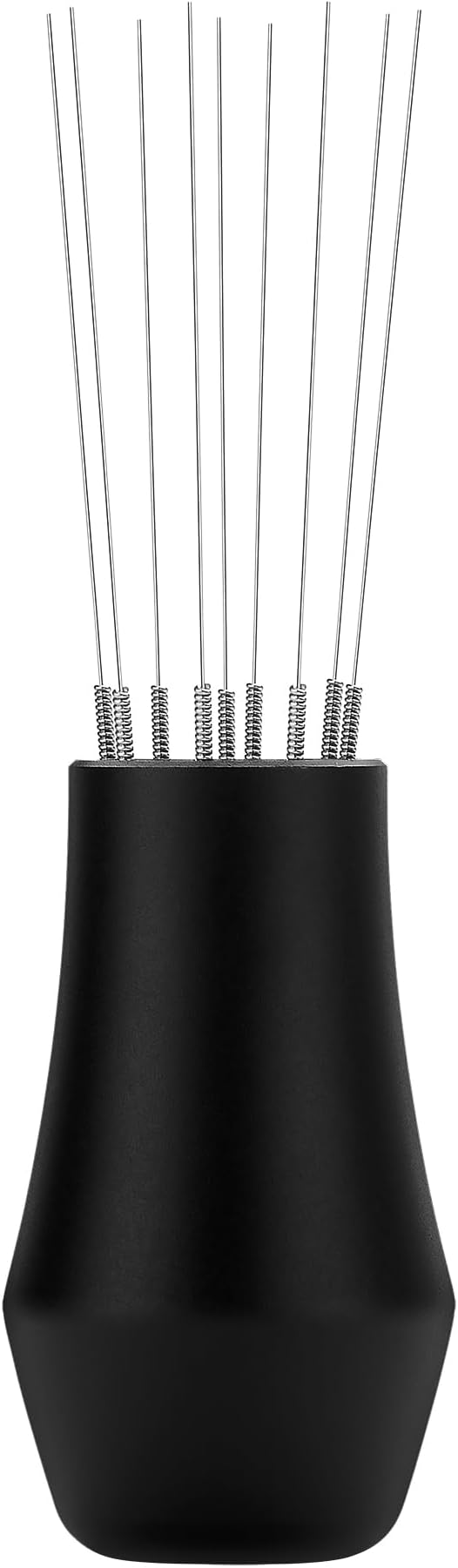 Normcore WDT Distribution Tool with Stand V3-9 Prong Needle Espresso Stirrer - 18 Needles 0.25mm / 0.3mm Thick Spring Wires - Weiss Distribution Technique - Anodized Aluminum Handle