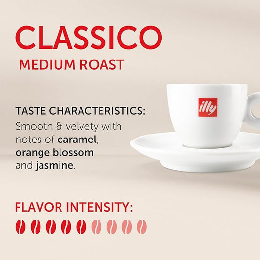 Illy Issimo, Classico Espresso Ground Coffee, 8 Ounce