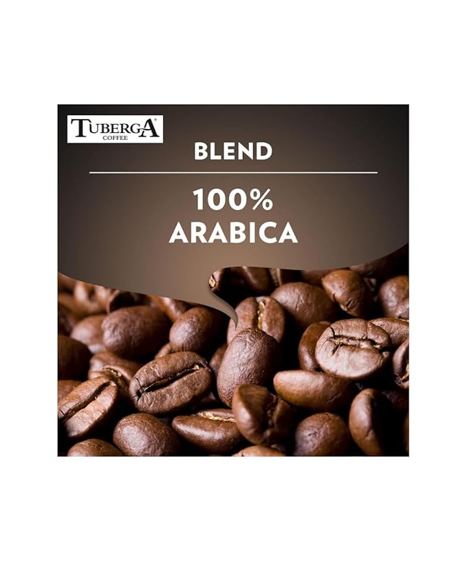 Tuberga Premium Quality 100% Arabica, Whole Bean Coffee, Medium Roast, 2.2 Ib Original Italian Coffee. (Pack of 1)