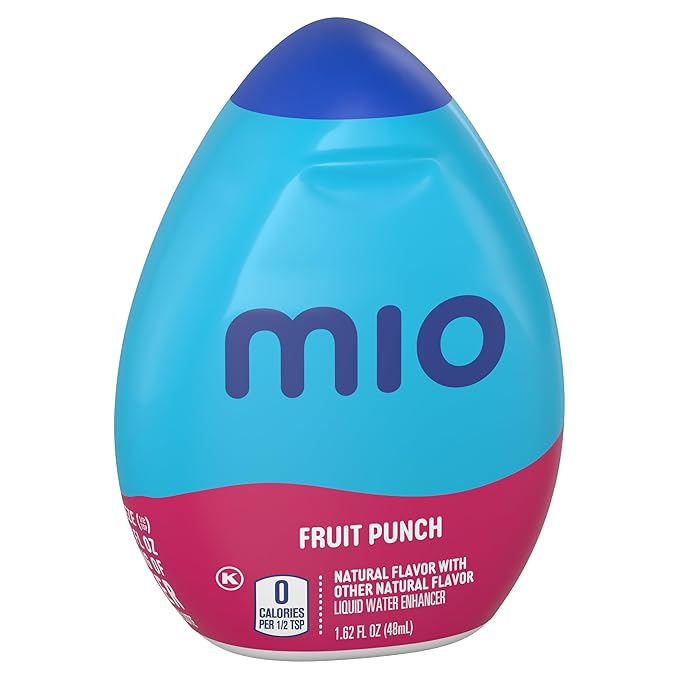 MiO Liquid Water Enhancer - makes 24 servings + Vitamins, 1.62 oz each, (Fruit Punch, Pack of 2)