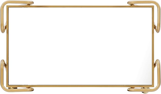 Linon Gina Mid-Century Bar Cart, Gold