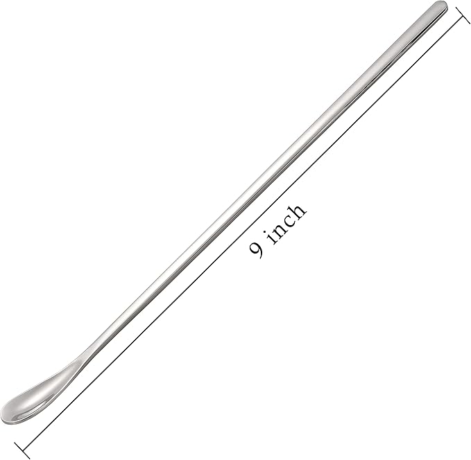 Stainless Steel Cocktail Stir Sticks with Long Handle of 6 Pieces for Coffee & Tea Drinks