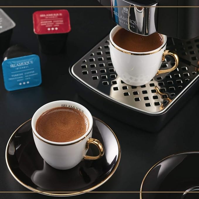 Selamlique Istanbul Decaf Turkish Coffee Decaffeinated Fine Ground Coffee Medium Roast 4.40 oz.