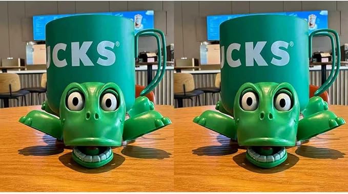 JOD® Turtle Cup Holder, Turtle Coaster with Funny Expression, 2 PCS Cup Holder with Liftable Limbs & Expressive Face for Turtles,Tortoise Lover Gag Gifts Home Decor (2PC-Green)