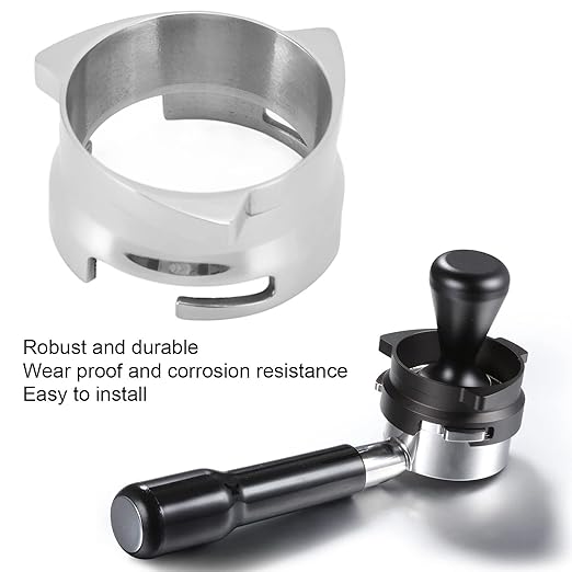 Coffee Dosing Funnel Stainless Steel Professional Grade Barista Tool Precise Ground Coffee Dispenser for Espresso Machines 54mm