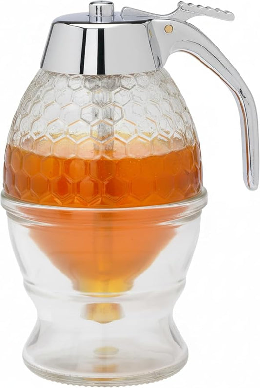 Mrs. Anderson’s Baking Syrup Honey Dispenser, Glass with Storage Stand, 8-Ounce Capacity
