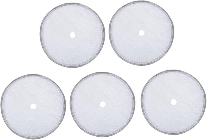 5 Pack French Press Replacement Filter Screen Reusable Stainless Steel Mesh Filters for 600ml / 20.29oz Coffee Pot Coffee Maker