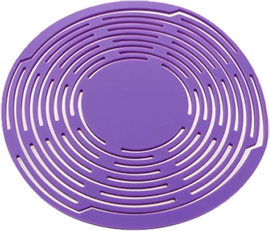 Multifunctional Mesh Coaster,Multifunctional Mesh Cup Coaster,Multi-Use Silicone Storage Bag&Organizer,Wine Holder Handheld Bottle Mesh Coaster Silicone Mat Mesh Design (Purple Red)
