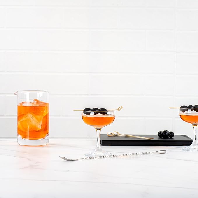 Restaurantware-12 Inch Bar Spoon, 1 Corkscrew Handle Cocktail Stirrer Spoon - Long, Commercial, Stainless Steel Cocktail Mixing Spoon, For Stirring And Mixing Cocktails For Professionals