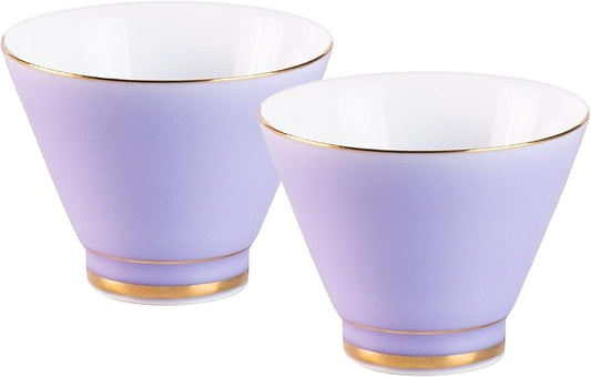 KAMMAK Ceramic Teacups - 150ml/5oz Coffee Cup - Set of 2 Hand-Painted Ceramic Cups - Small Vintage Mate Cup - Cute Mugs for Women - Ideal for Birthday, Afternoon Tea & Housewarming Gifts