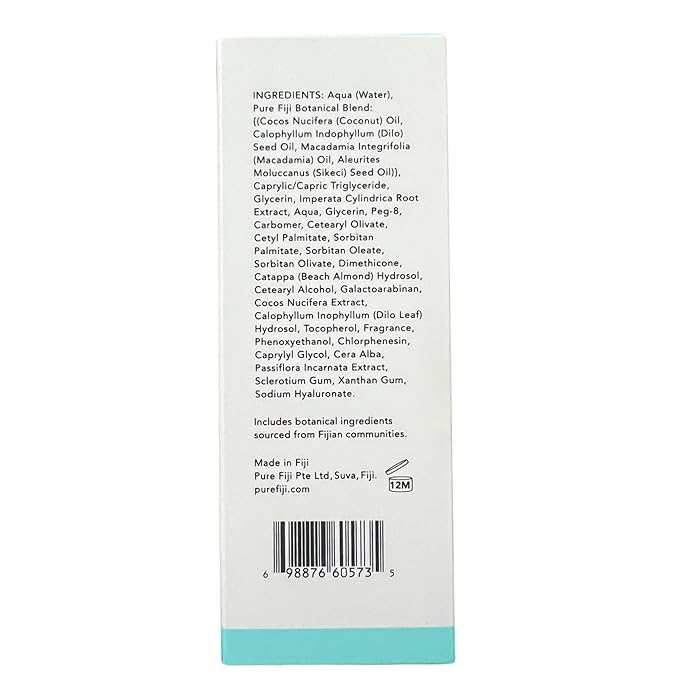PURE FIJI Hydrating Day Face Cream Multi Active Hydrating Face Moisturizer Gel Cream to Hydrate and Smooth Skin, Natural Formula for All Skin Types 1.7 Fl.Oz