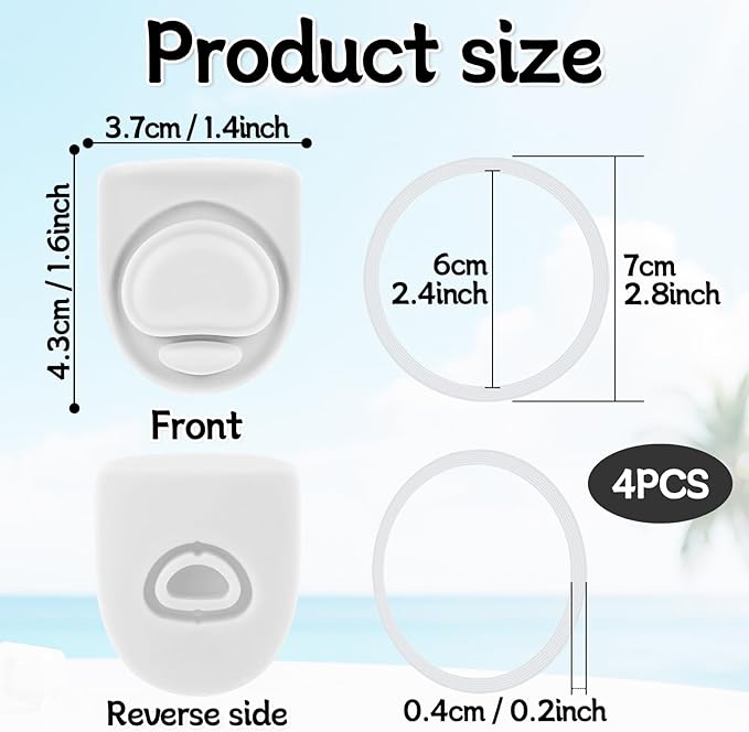 4 Sets Replacement Silicone Stopper and O Ring Gasket Compatible with Owala FreeSip 24oz 32oz,Water Bottle Lid Insert Cap Rubber Seal Parts for Owala 16/19/24/32/40oz Mouthpiece Piece Accessories