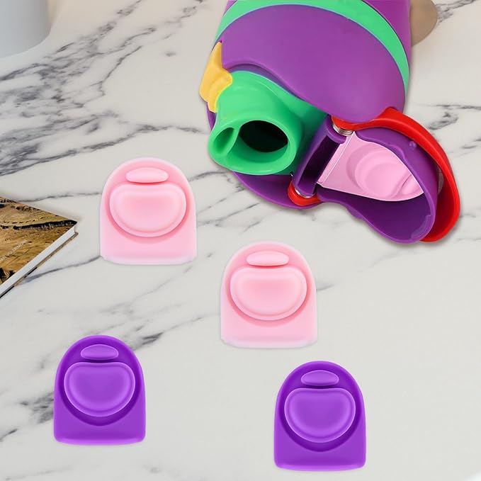 4pcs Replacement Stopper Seal Compatible with Owala FreeSip 24oz 32oz,Water Bottle Lid Insert Cap Silicone Seal Parts for Owala 16/19/24/32/40oz Spout Gasket Mouth piece Accessories F9