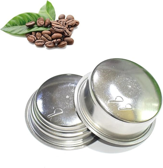 50mm Dual Wall Filter Basket Filter One Cup and BES820XL/205 Two Cup for Br ESP8XL 800ESXL BES820XL ESP6SXL BES250XL and Espresso Maker EM-100 (2 Pack)