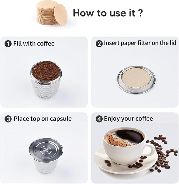 800 Count Espresso Coffee Filters, 51 mm Unbleached Round Coffee Paper Filter for Espresso Machine, Disposable Coffee Filter Compatible with Espresso Coffee Maker