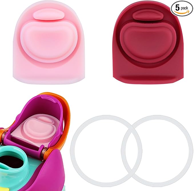 2 Sets Replacement Stopper and O Ring Gasket Compatible with Owala FreeSip 24oz 32oz,Water Bottle Lid Insert Cap Rubber Seal Parts for Owala 16/19/24/32/40oz Mouthpiece Accessories F8