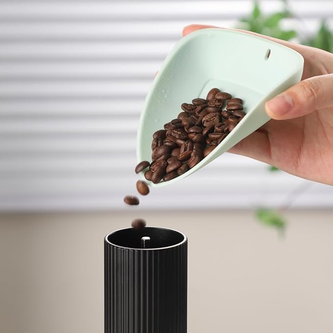 Bincoo Coffee Prep Kit: RDT Spray Bottle & 2 Silicone Dosing Spoons - Anti Static Coffee Sprayer with 8ml Fine Mist & Soft Scoops in Mint/Pink, Gentle Espresso & Pour Over Accessories Set.