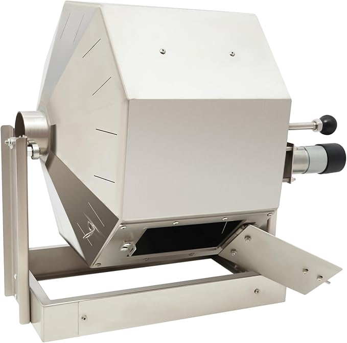 Coffee Bean Roaster,14.5L Commercial Gas Burner Drum Typ Coffee Bean Baker Baking Machine Roaster Machine,Automatic Rotary,Stainless Steel