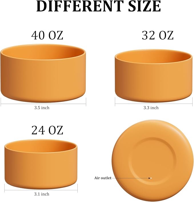 Silicone Boot for Owala Water Bottle 24/32/40 oz, Anti-Slip Protective Sleeve for FreeSip/Twist/Flip Water Bottles, BPA Free, Bottom Bumper Cover Protects Water Bottles from Scratches