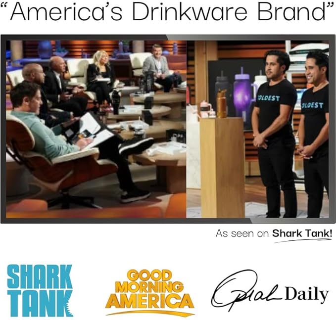 Coldest Tumbler with Handle and Straw - 100% Spill Proof Tumbler with Straw (3 Lids) - Stainless Steel Insulated Leakproof Tumblers for Women & Men - Cup Holder Friendly - 36 oz (Atlantean Nova)