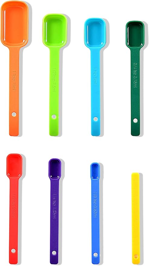 DOTINGHUX Measuring Cups and Spoons Set of 15,Assorted Colors