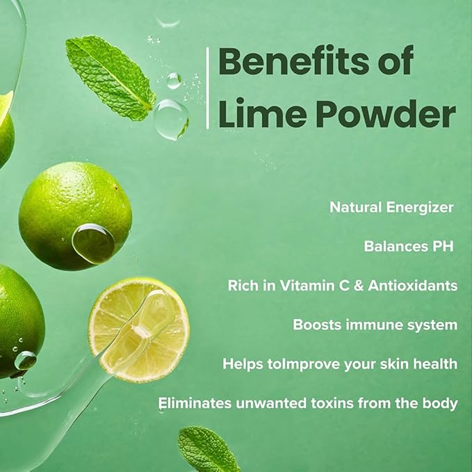 Lime Juice Powder 227g | Dried Lime Powder -Drink | Perfect for Baking, Smoothies, Hot or Cold Drink