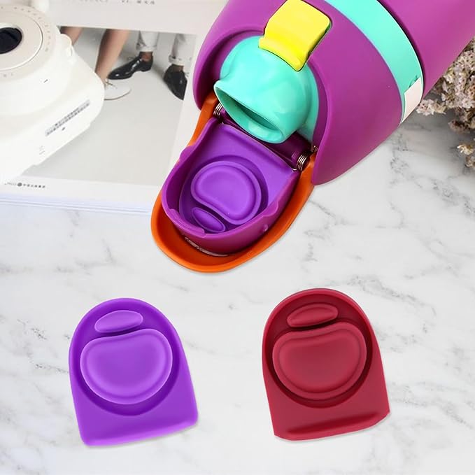 2pcs Replacement Rubber Stopper Seal Compatible with Owala FreeSip 24oz 32oz,Water Bottle Lid Insert Cap Silicone Seal Parts for Owala 16/19/24/32/40oz Spout Gasket Mouthpiece Accessories ZS11