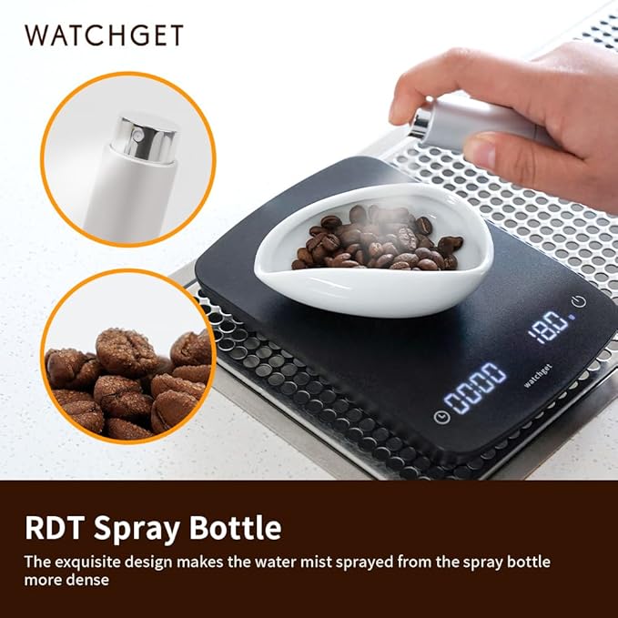 2PCS/10ml Coffee Bean Spray Bottle Espresso Spray Bottle Portable Empty Small Refillable Sprayer For Reducing Coffee Power Static,Silver